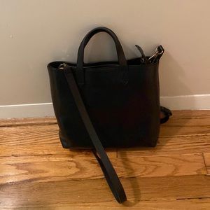 Madewell black leather purse